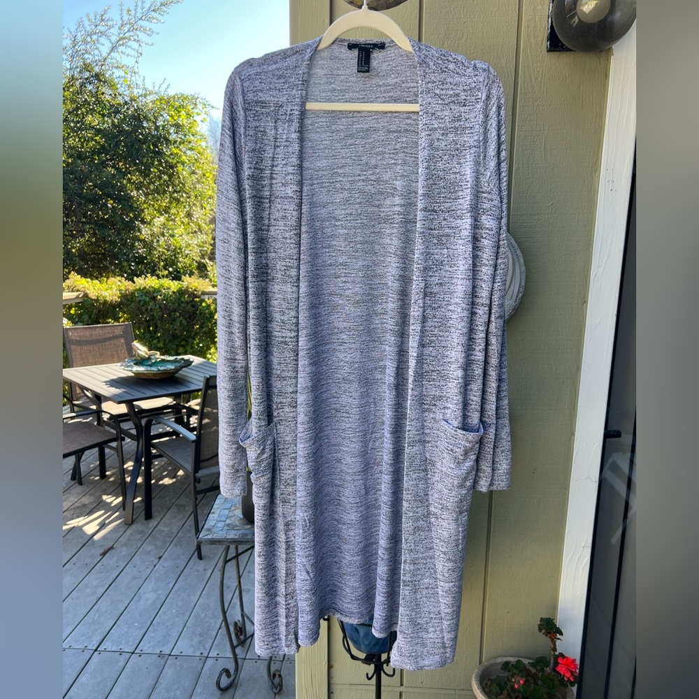 Heather grey cardigan